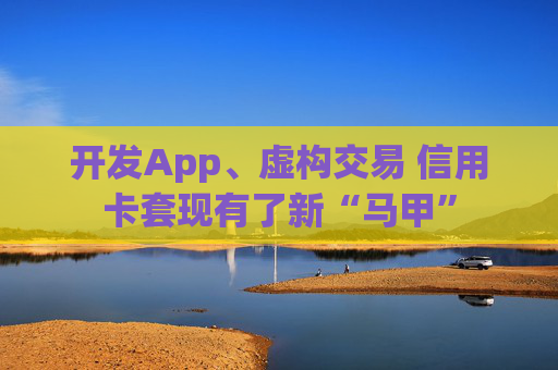 开发App、虚构交易 信用卡套现有了新“马甲”  第1张