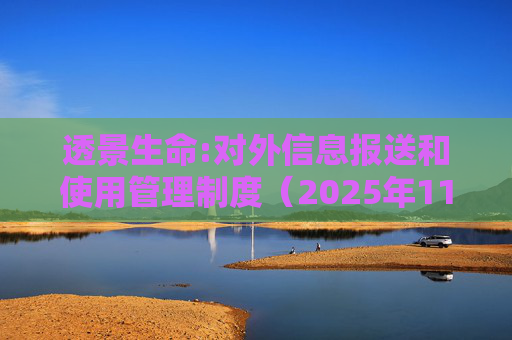透景生命:对外信息报送和使用管理制度（2025年11月）