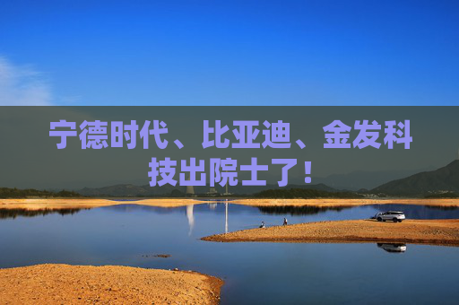 宁德时代、比亚迪、金发科技出院士了！