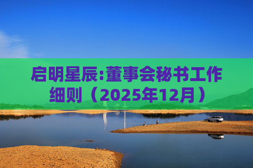 启明星辰:董事会秘书工作细则（2025年12月）