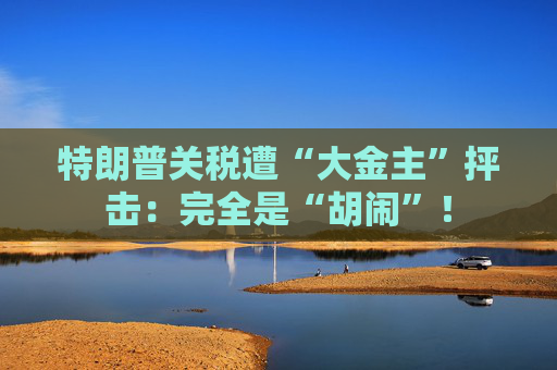 特朗普关税遭“大金主”抨击：完全是“胡闹”！