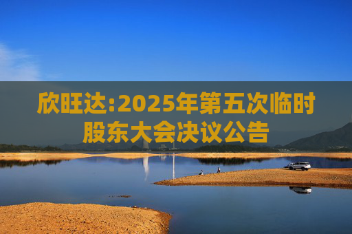 欣旺达:2025年第五次临时股东大会决议公告