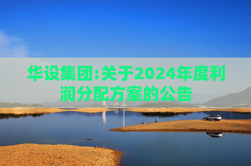 华设集团:关于2024年度利润分配方案的公告  第1张