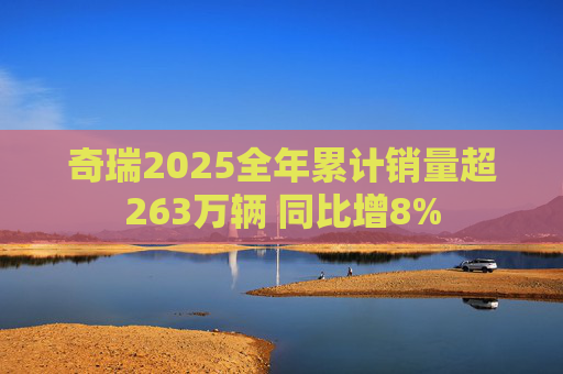 奇瑞2025全年累计销量超263万辆 同比增8%  第1张