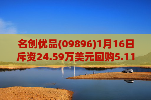 名创优品(09896)1月16日斥资24.59万美元回购5.11万股