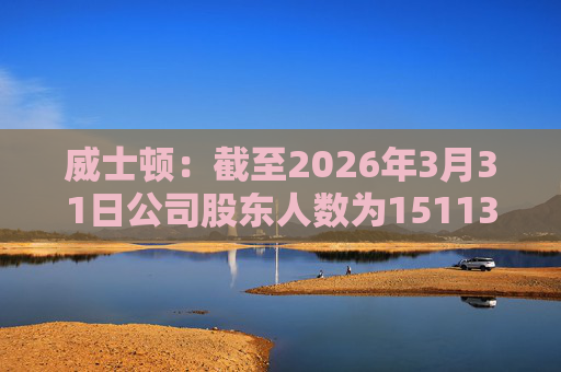 威士顿：截至2026年3月31日公司股东人数为15113户