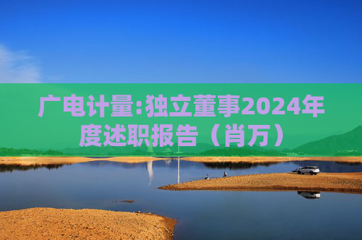 广电计量:独立董事2024年度述职报告（肖万）  第1张