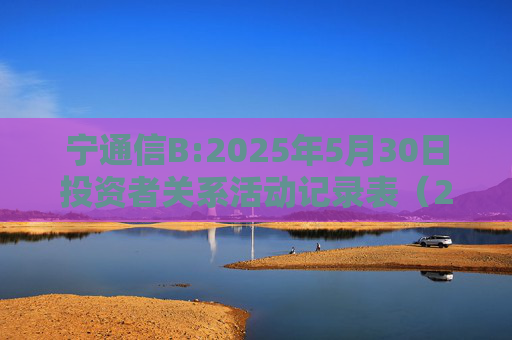 宁通信B:2025年5月30日投资者关系活动记录表（2024年度网上业绩说明会）