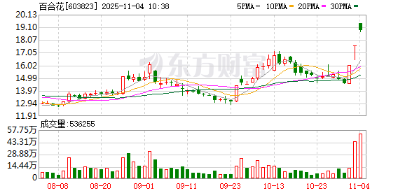 百合花连收3个涨停板  第1张