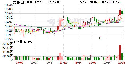 太阳纸业：目前公司的产品出口占比较小  第1张