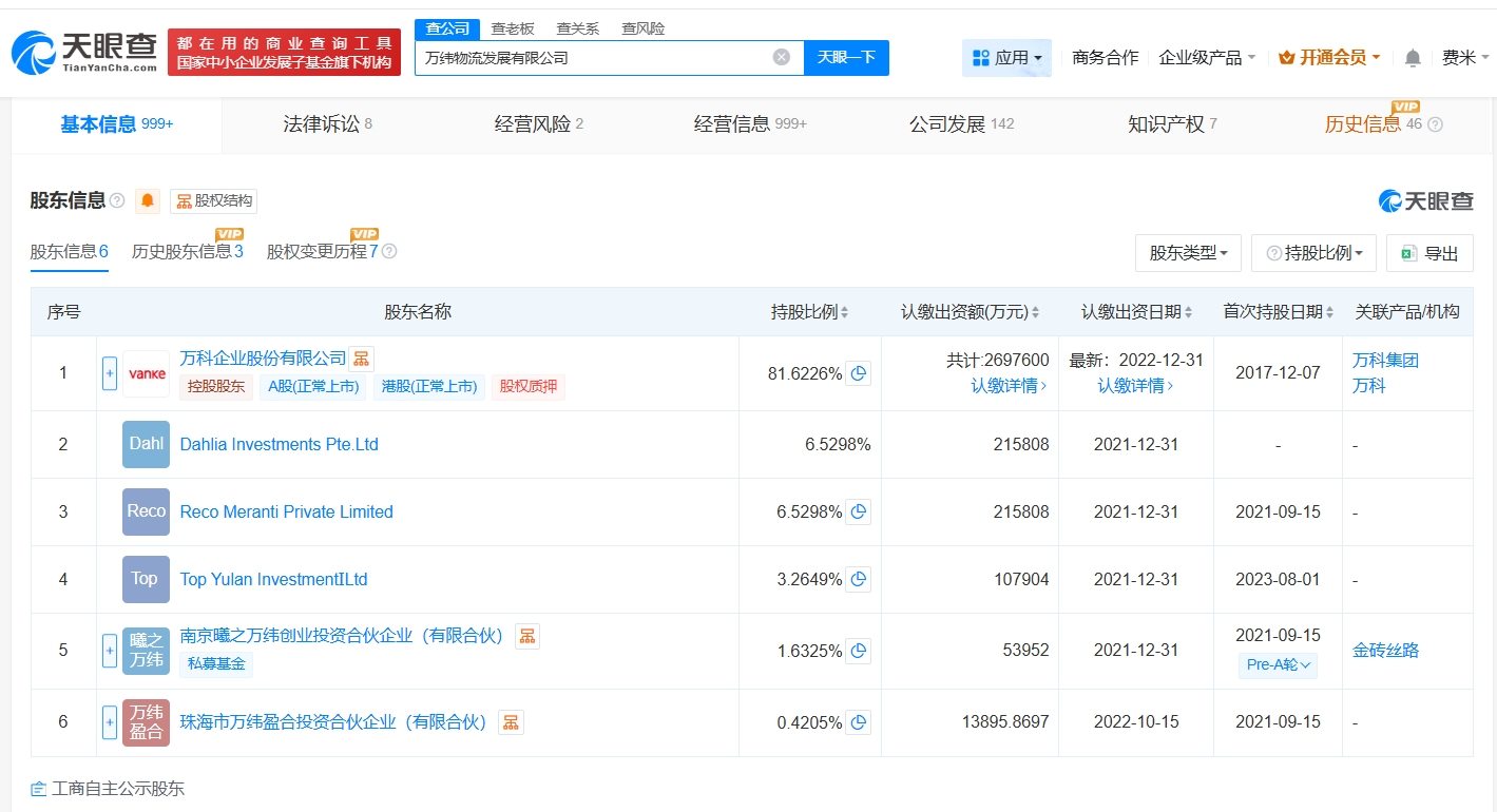 万科被冻结2.5亿股权  第3张