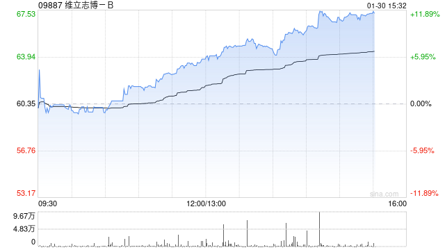 维立志博-B午后涨逾9% TCE双抗LBL-034获FDA快速通道资格认定  第1张
